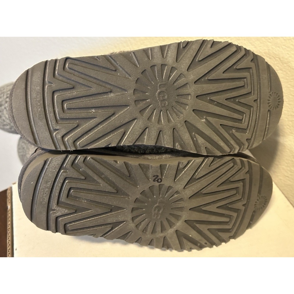 New UGG Australia Purl Cardy Knit Winter Boots UGGPURE Womens's US 6 EU 37 Gray - Picture 10 of 13